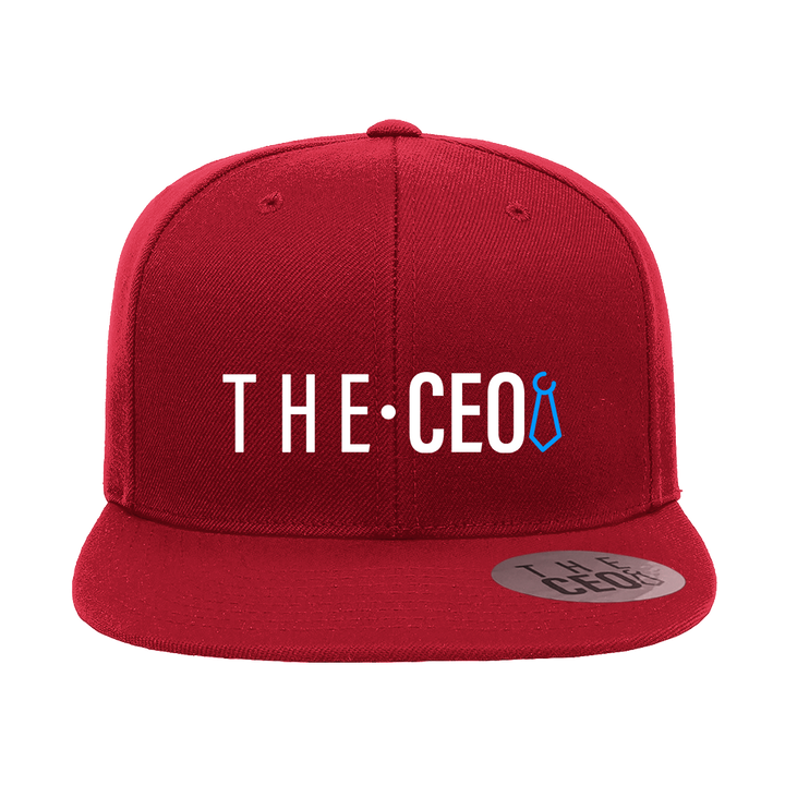 The CEO Embroidered Flat Bill Hat